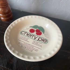 Cherry pie plate